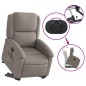 vidaXL Sillón de masaje eléctrico reclinable elevable tela taupé vidaXL Sillón de masaje eléctrico reclinable elevable tela taupé