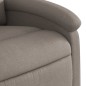vidaXL Sillón de masaje eléctrico reclinable elevable tela taupé vidaXL Sillón de masaje eléctrico reclinable elevable tela taupé