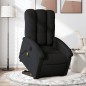 vidaXL Sillón de masaje eléctrico reclinable elevable tela negro vidaXL Sillón de masaje eléctrico reclinable elevable tela negro