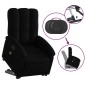 vidaXL Sillón de masaje eléctrico reclinable elevable tela negro vidaXL Sillón de masaje eléctrico reclinable elevable tela negro