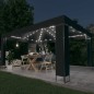 vidaXL Cenador con tira de luces LED gris antracita 3x4 m vidaXL Cenador con tira de luces LED gris antracita 3x4 m