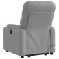 vidaXL Sillón de masaje eléctrico reclinable elevable tela gris claro vidaXL Sillón de masaje eléctrico reclinable elevable tela gris claro