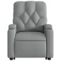 vidaXL Sillón de masaje eléctrico reclinable elevable tela gris claro vidaXL Sillón de masaje eléctrico reclinable elevable tela gris claro