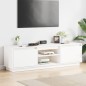 vidaXL Mueble de TV madera maciza de pino blanco 140x35x40 cm