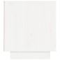 vidaXL Mueble de TV madera maciza de pino blanco 140x35x40 cm