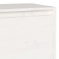 vidaXL Mueble de TV madera maciza de pino blanco 140x35x40 cm