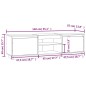 vidaXL Mueble de TV madera maciza de pino blanco 140x35x40 cm