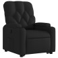 vidaXL Sillón reclinable elevable tela negro vidaXL Sillón reclinable elevable tela negro
