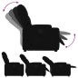 vidaXL Sillón reclinable elevable tela negro vidaXL Sillón reclinable elevable tela negro
