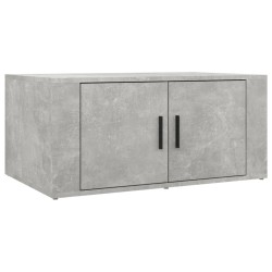 vidaXL Mesa de centro madera contrachapada gris hormigón 80x50x36 cm