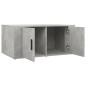 vidaXL Mesa de centro madera contrachapada gris hormigón 80x50x36 cm vidaXL Mesa de centro madera contrachapada gris hormigón 80x50x36 cm