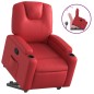 vidaXL Sillón reclinable elevable cuero artificial rojo vidaXL Sillón reclinable elevable cuero artificial rojo