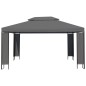 vidaXL Cenador con tira de luces LED gris antracita 3x4 m vidaXL Cenador con tira de luces LED gris antracita 3x4 m