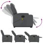 vidaXL Sillón de masaje elevable eléctrico cuero sintético gris vidaXL Sillón de masaje elevable eléctrico cuero sintético gris