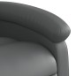 vidaXL Sillón de masaje reclinable eléctrico cuero sintético gris vidaXL Sillón de masaje reclinable eléctrico cuero sintético gris