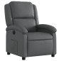vidaXL Sillón reclinable eléctrico de cuero sintético gris vidaXL Sillón reclinable eléctrico de cuero sintético gris