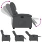 vidaXL Sillón reclinable eléctrico de cuero sintético gris vidaXL Sillón reclinable eléctrico de cuero sintético gris