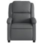 vidaXL Sillón reclinable eléctrico de cuero sintético gris vidaXL Sillón reclinable eléctrico de cuero sintético gris