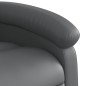 vidaXL Sillón reclinable eléctrico de cuero sintético gris vidaXL Sillón reclinable eléctrico de cuero sintético gris
