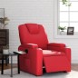 vidaXL Sillón reclinable eléctrico de cuero sintético rojo vidaXL Sillón reclinable eléctrico de cuero sintético rojo
