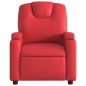 vidaXL Sillón reclinable eléctrico de cuero sintético rojo vidaXL Sillón reclinable eléctrico de cuero sintético rojo
