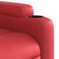 vidaXL Sillón reclinable eléctrico de cuero sintético rojo vidaXL Sillón reclinable eléctrico de cuero sintético rojo