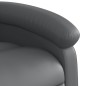 vidaXL Sillón reclinable elevable cuero artificial gris vidaXL Sillón reclinable elevable cuero artificial gris
