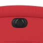 vidaXL Sillón reclinable eléctrico de cuero sintético rojo vidaXL Sillón reclinable eléctrico de cuero sintético rojo