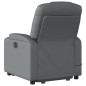 vidaXL Sillón reclinable de masaje de pie cuero artificial gris vidaXL Sillón reclinable de masaje de pie cuero artificial gris