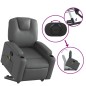 vidaXL Sillón reclinable de masaje de pie cuero artificial gris vidaXL Sillón reclinable de masaje de pie cuero artificial gris