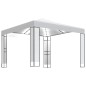 vidaXL Cenador con doble techo y tira de luces LED blanco 3x3 m vidaXL Cenador con doble techo y tira de luces LED blanco 3x3 m