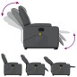 vidaXL Sillón reclinable de masaje de pie cuero artificial gris vidaXL Sillón reclinable de masaje de pie cuero artificial gris