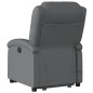 vidaXL Sillón reclinable de masaje de pie cuero artificial gris vidaXL Sillón reclinable de masaje de pie cuero artificial gris