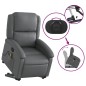 vidaXL Sillón reclinable de masaje de pie cuero artificial gris vidaXL Sillón reclinable de masaje de pie cuero artificial gris
