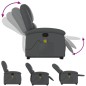 vidaXL Sillón reclinable de masaje de pie cuero artificial gris vidaXL Sillón reclinable de masaje de pie cuero artificial gris