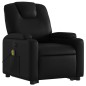 vidaXL Sillón reclinable de masaje de pie cuero artificial negro vidaXL Sillón reclinable de masaje de pie cuero artificial negro