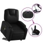 vidaXL Sillón reclinable de masaje de pie cuero artificial negro vidaXL Sillón reclinable de masaje de pie cuero artificial negro
