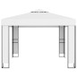 vidaXL Cenador con doble techo y tira de luces LED blanco 3x3 m vidaXL Cenador con doble techo y tira de luces LED blanco 3x3 m