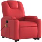vidaXL Sillón reclinable de masaje de pie cuero artificial rojo vidaXL Sillón reclinable de masaje de pie cuero artificial rojo
