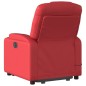 vidaXL Sillón reclinable de masaje de pie cuero artificial rojo vidaXL Sillón reclinable de masaje de pie cuero artificial rojo
