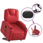 vidaXL Sillón reclinable de masaje de pie cuero artificial rojo vidaXL Sillón reclinable de masaje de pie cuero artificial rojo