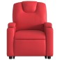 vidaXL Sillón reclinable de masaje de pie cuero artificial rojo vidaXL Sillón reclinable de masaje de pie cuero artificial rojo