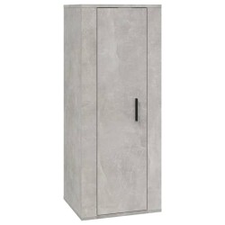 vidaXL Mueble para TV de pared gris hormigón 40x34,5x100 cm