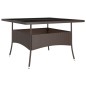vidaXL Juego de comedor de jardín 9 piezas ratán sintético marrón vidaXL Juego de comedor de jardín 9 piezas ratán sintético marrón