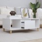 vidaXL Mesa de centro madera contrachapada blanco 90x50x36,5 cm vidaXL Mesa de centro madera contrachapada blanco 90x50x36,5 cm