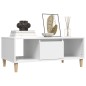 vidaXL Mesa de centro madera contrachapada blanco 90x50x36,5 cm vidaXL Mesa de centro madera contrachapada blanco 90x50x36,5 cm