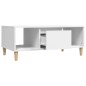 vidaXL Mesa de centro madera contrachapada blanco 90x50x36,5 cm vidaXL Mesa de centro madera contrachapada blanco 90x50x36,5 cm