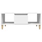 vidaXL Mesa de centro madera contrachapada blanco 90x50x36,5 cm vidaXL Mesa de centro madera contrachapada blanco 90x50x36,5 cm