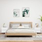 vidaXL Mesitas de noche de pared con luces LED 2 unidades blanco vidaXL Mesitas de noche de pared con luces LED 2 unidades blanco