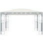 vidaXL Cenador con tira de luces LED 400x300 cm crema vidaXL Cenador con tira de luces LED 400x300 cm crema